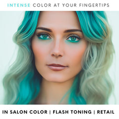 Watercolors direct-dye pigments deliver vivid coverage while cleansing and conditioning.