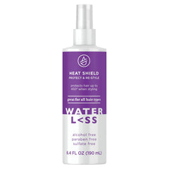 Waterless Heat Shield Protect & Re-Style bottle ready for heat protection up to 450 degrees.