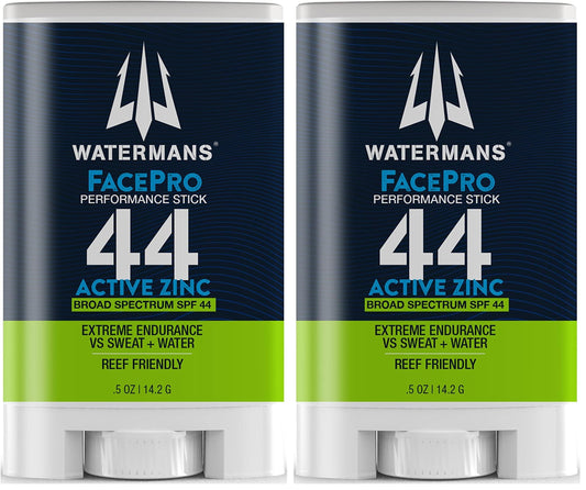 Waterman's FacePro SPF 44 stick in action showing smooth application