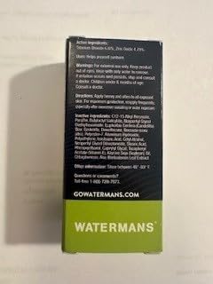 Waterman's FacePro SPF 44 stick texture on skin reveals non-greasy finish