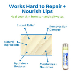 Waxhead lip balm vanilla quick relief for harsh elements on lips