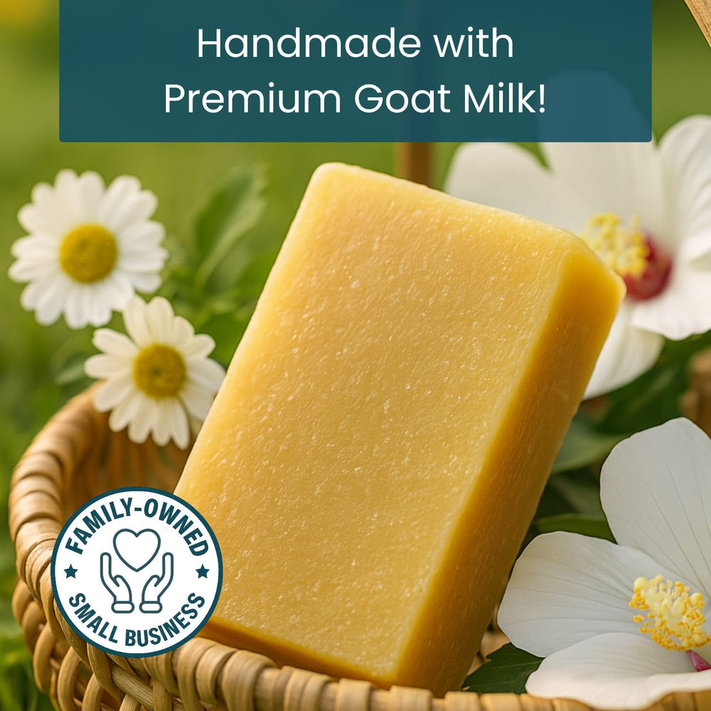 Way Natural handmade in America soap bar detail.