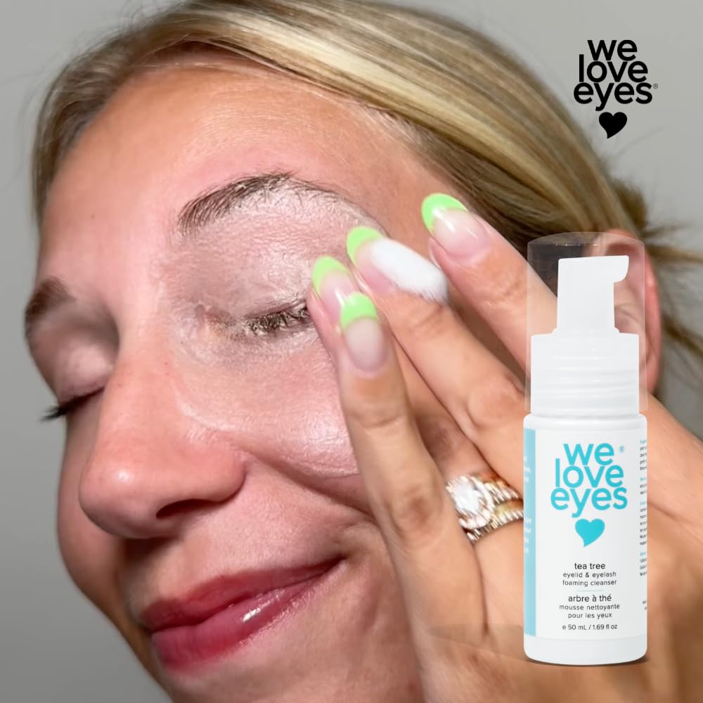 We Love Eyes Tea Tree cleanser ingredients highlight plant-based preservation for clean, gentle care.