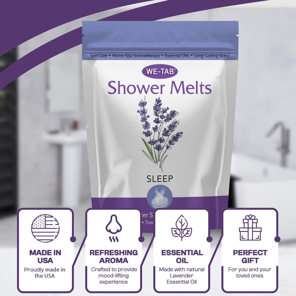 We-Tab lavender aroma steamers deliver spa-like shower fragrance