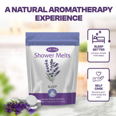 We-Tab long-lasting lavender scent enhances a calming shower