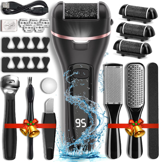 Wea&Hea electric callus remover with roller heads for salon-like foot care at home.