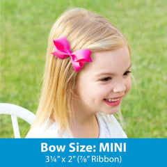 Wee Ones game day logo print bow on Wee Stay clip for easy styling.