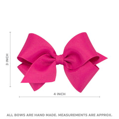 Velvet bow with satin lining highlighting luxe look and durability.