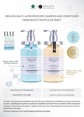 Weilaiya White Truffle Duo packaging—luxury salon-inspired repair.
