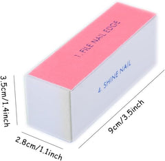 WEILUSI nail buffer block white ready for on‑the‑go care