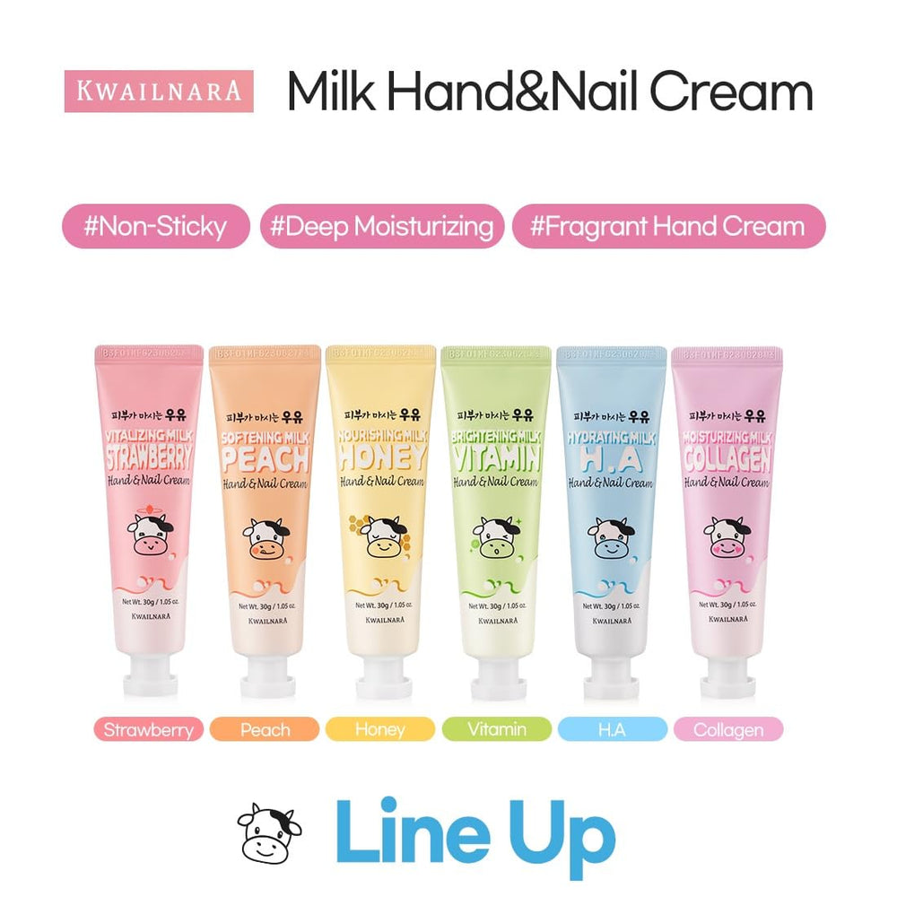 KWAILNARA hand cream in pocket-friendly tubes for on-the-go hydration.