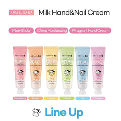 KWAILNARA hand cream in pocket-friendly tubes for on-the-go hydration.