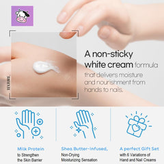 KWAILNARA Milk Protein Extract concept for hand care and nail conditioning.