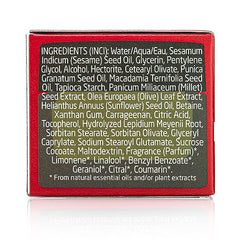 Weleda Plumping Day Cream with pomegranate ingredients closeup emphasizing antioxidant botanicals.