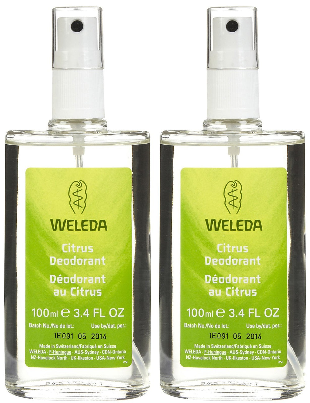 Weleda refreshing non-aerosol deodorant spray citrus, delivers lasting freshness and natural odor control for daily use.
