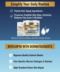 Daily skincare routine with Wellness Heavens moisturizer supports hydration and renewal.