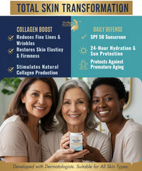 Wellness Heavens SPF 50 broad-spectrum protection for daytime skincare.