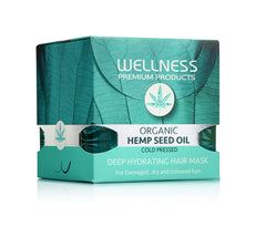 Wellness Premium organic hemp-seed-oil ingredient label highlights natural sourcing.