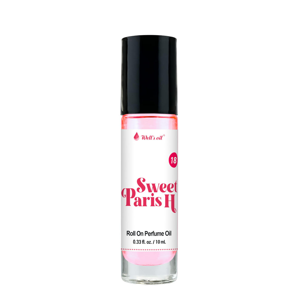 Well's Oil Sweet Paris H pulse-point application on neck and wrists