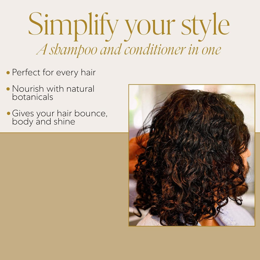 Curly or fine hair achieving smoother texture with subtle fragrance.