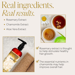 Shiny, bouncy hair after using the cleansing conditioner.