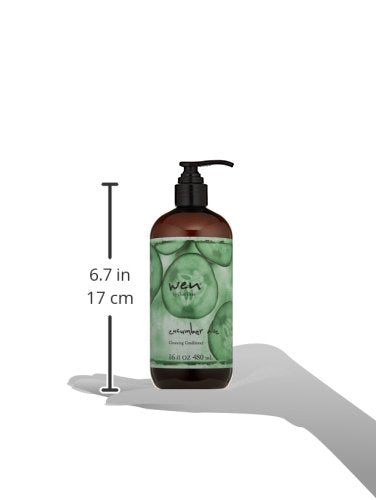 WEN Cucumber Aloe Cleansing Conditioner helps purify hair without weighing down fine strands.