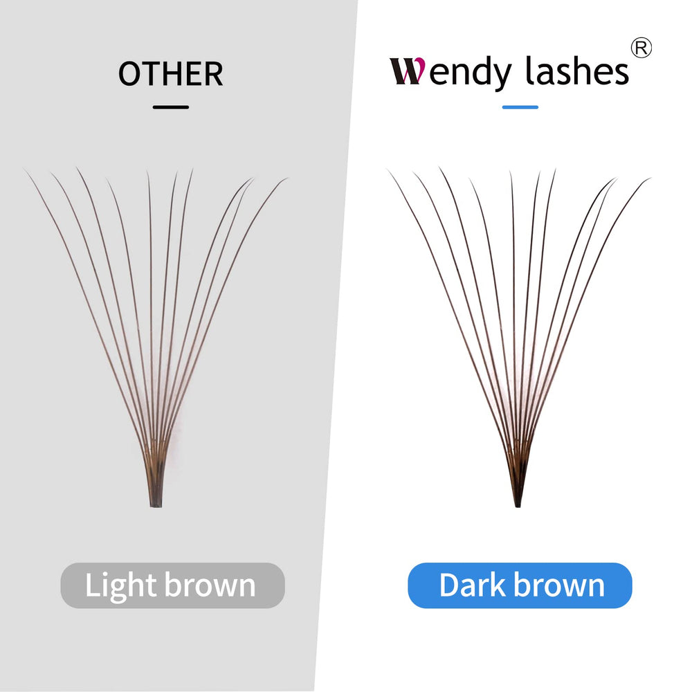 Wendy Lashes color premade fans mixed, versatile curl for quick looks.