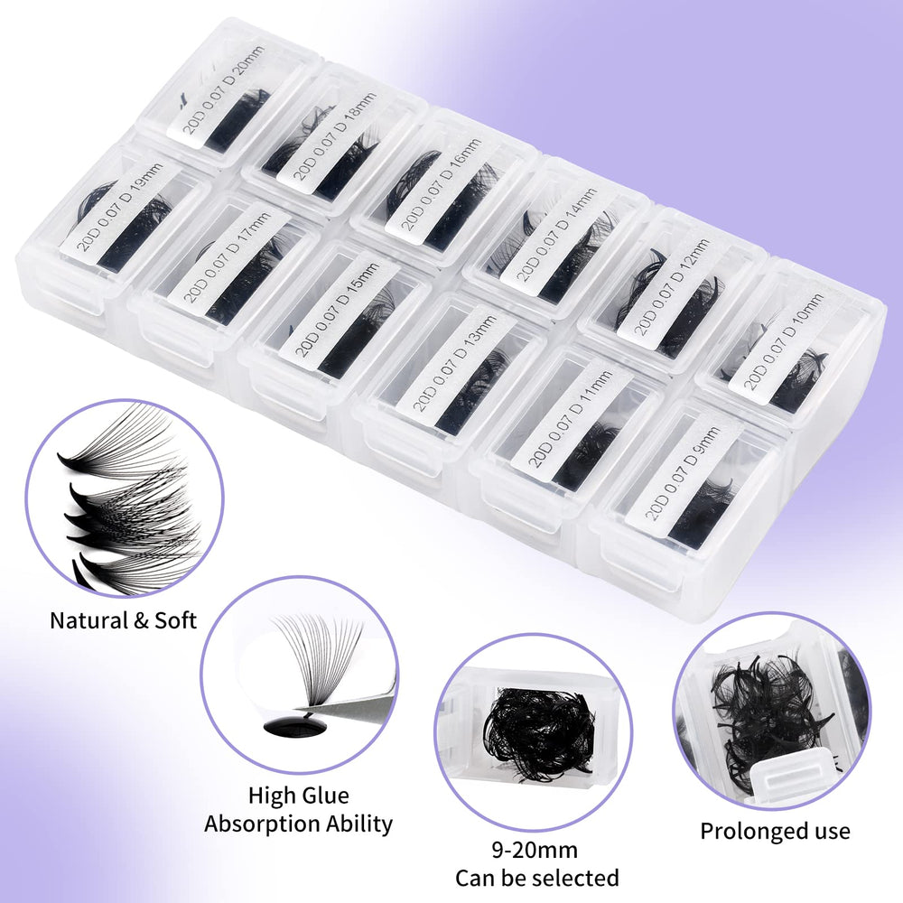 Wendy Lashes curl options C and D for varied lash patterns