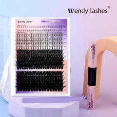 WENDY LASHES kit supports reusable lashes with proper care.