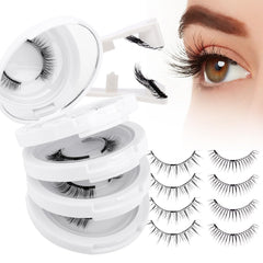 Wendy Lashes magnetic eyelashes 4-pair set for glue-free quick wear.