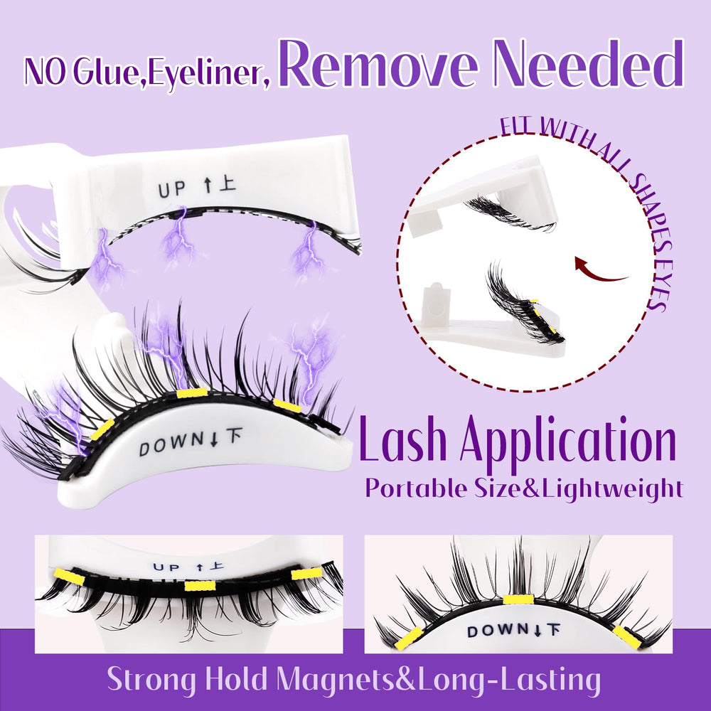 Wendy Lashes ultra-thin magnets provide secure hold.