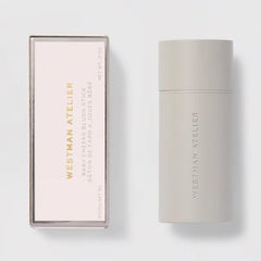 WESTMAN ATELIER Baby Cheeks Blush Stick Poppet on lips for subtle fullness.