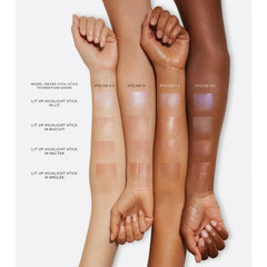 WESTMAN ATELIER Lit Up Highlighter Stick iridescent undertone flatters many complexions