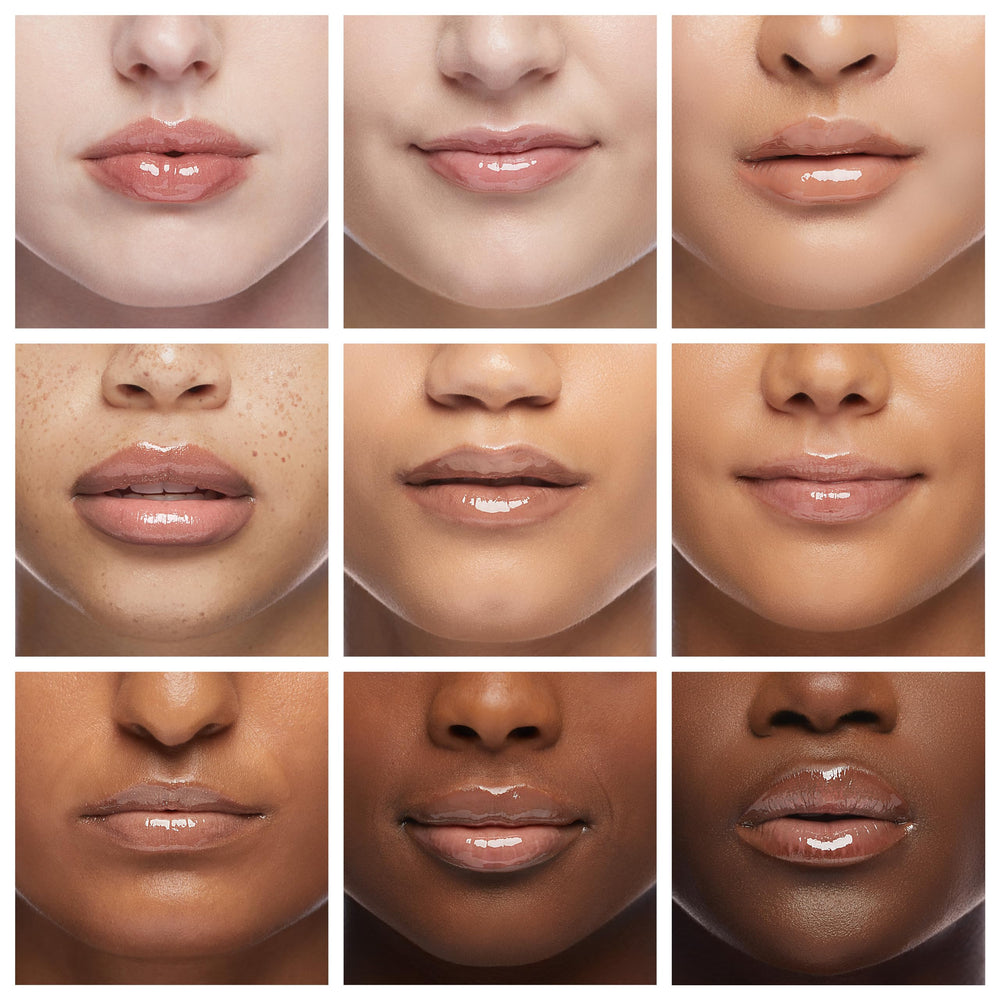 Wet n Wild MegaSlicks Sun Glaze applied on top of lipstick to boost color
