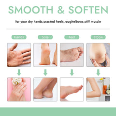 WeWax feet paraffin wax treatment improving comfort for dry, rough heels