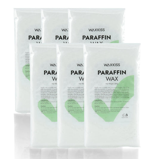 WeWax paraffin wax refills in a 6-pack, convenient for regular hand and foot treatments