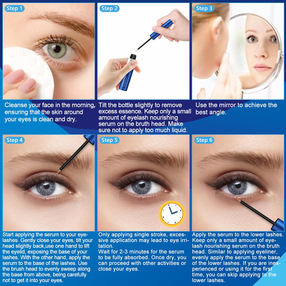 Wewell eyelash growth serum 3ml bottle with label detail
