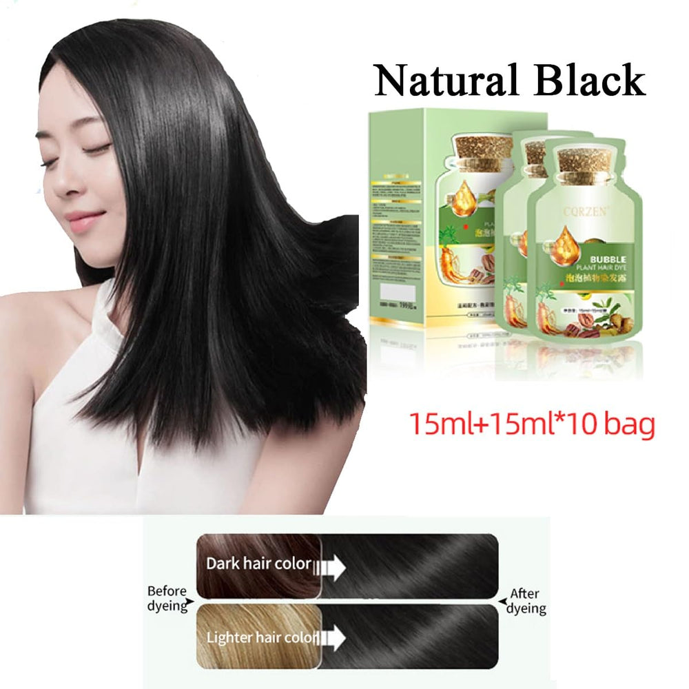 WFWJ Gray hair dye preview highlights natural-looking shade for men and women.