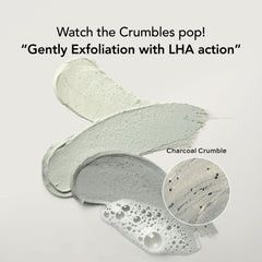 Whipped Semo Charcoal Clay Face Wash charcoal exfoliation action demonstrates deeper cleansing