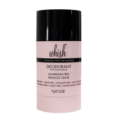 Whish aluminum-free deodorant stick applying smoothly for all-day freshness.