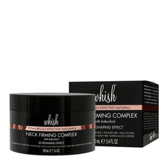 Whish Neck Cream texture close-up with hyaluronic acid and pullulan for hydration.