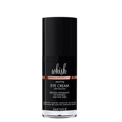 Whish Repairing Eye Cream bottle close-up for easy daily use.
