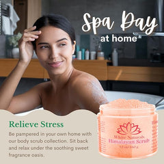 Spa-like home ritual with this pink Himalayan scrub