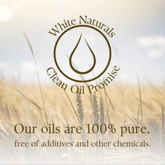 Hair treatment with White Naturals Wheat Germ Oil for shine