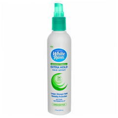 White Rain two-pack bottles offering extra hold for all-day style.
