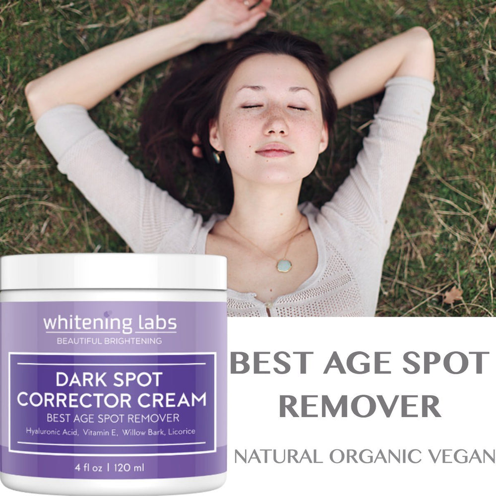 WhiteningLabs cream texture applied to forearm for smooth, radiant coverage.
