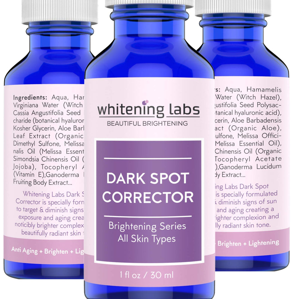 WhiteningLabs serum targeted at the neck area for even complexion