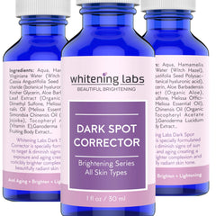 WhiteningLabs serum targeted at the neck area for even complexion