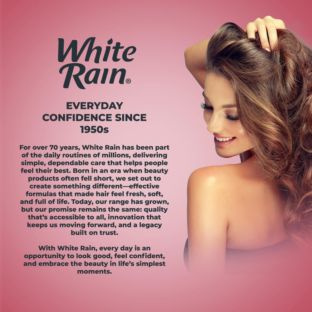White Rain 12-pack volume mousse packaging for family use.