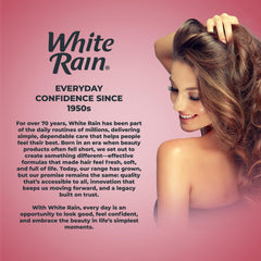 White Rain 12-pack volume mousse packaging for family use.